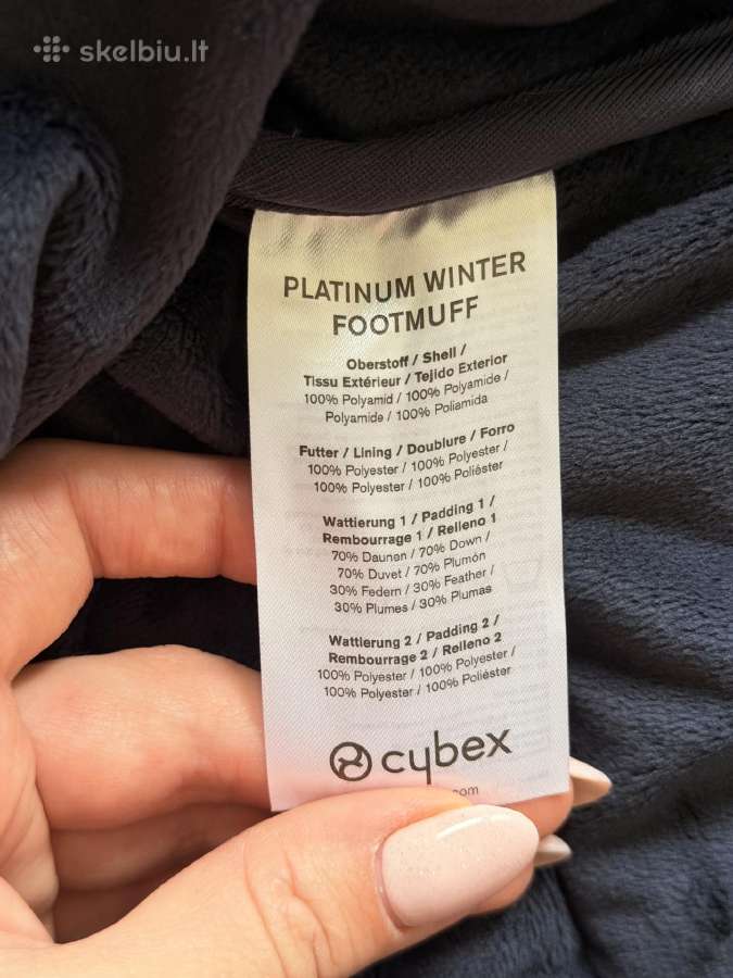 Cybex Platinum Winter footmuff Nautical Blue - nuotraukos Nr. 4
