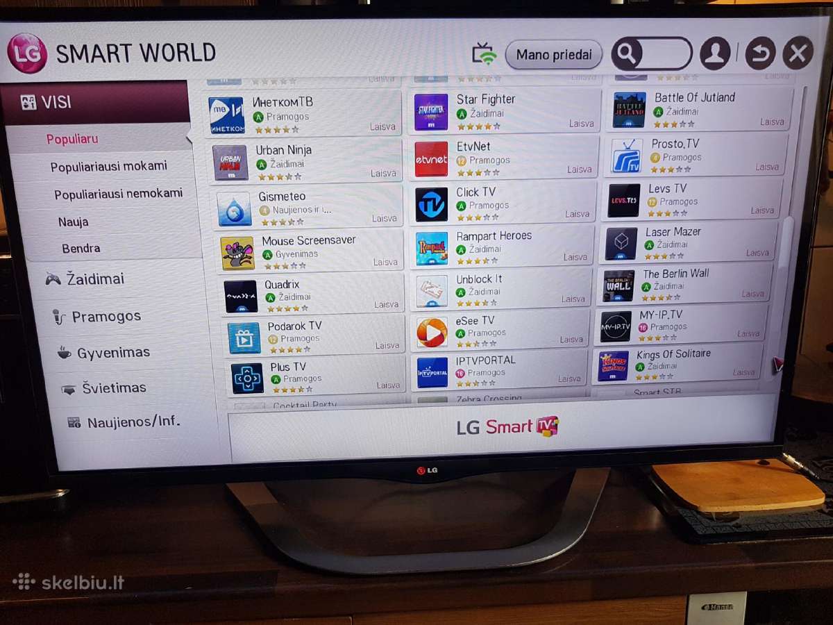 LG 42 colių išmanusis televizorius su 3D Sinema - nuotraukos Nr. 11