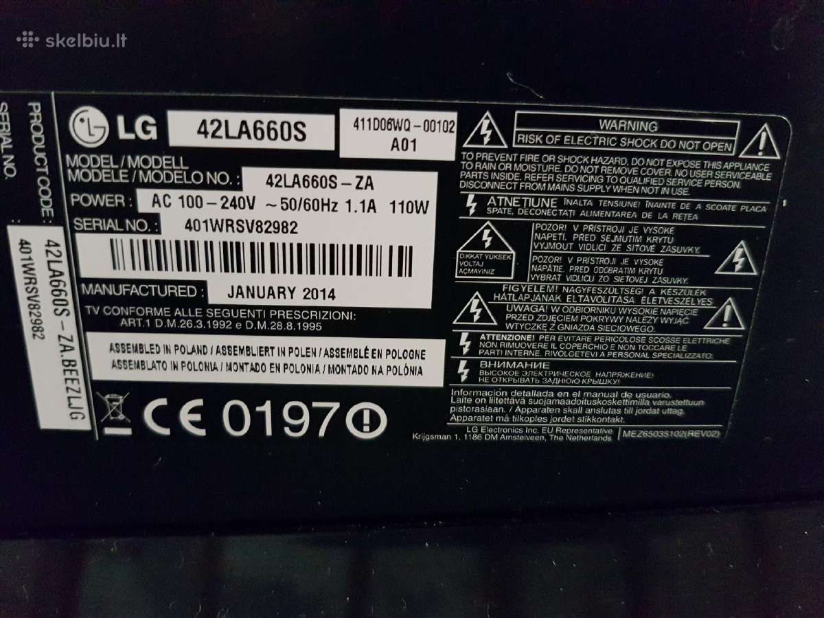 LG 42 colių išmanusis televizorius su 3D Sinema - nuotraukos Nr. 2