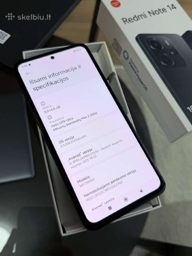 Xiaomi Redmi Note 14 256 GB - nuotraukos Nr. 5