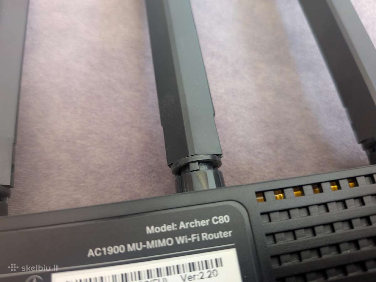 Tp-link Archer C80 WiFi mašrutizatorius -1900 Mbps - nuotraukos Nr. 2