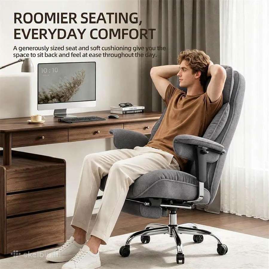 Ergonominė biuro kėdė su kojų atrama - nuotraukos Nr. 9