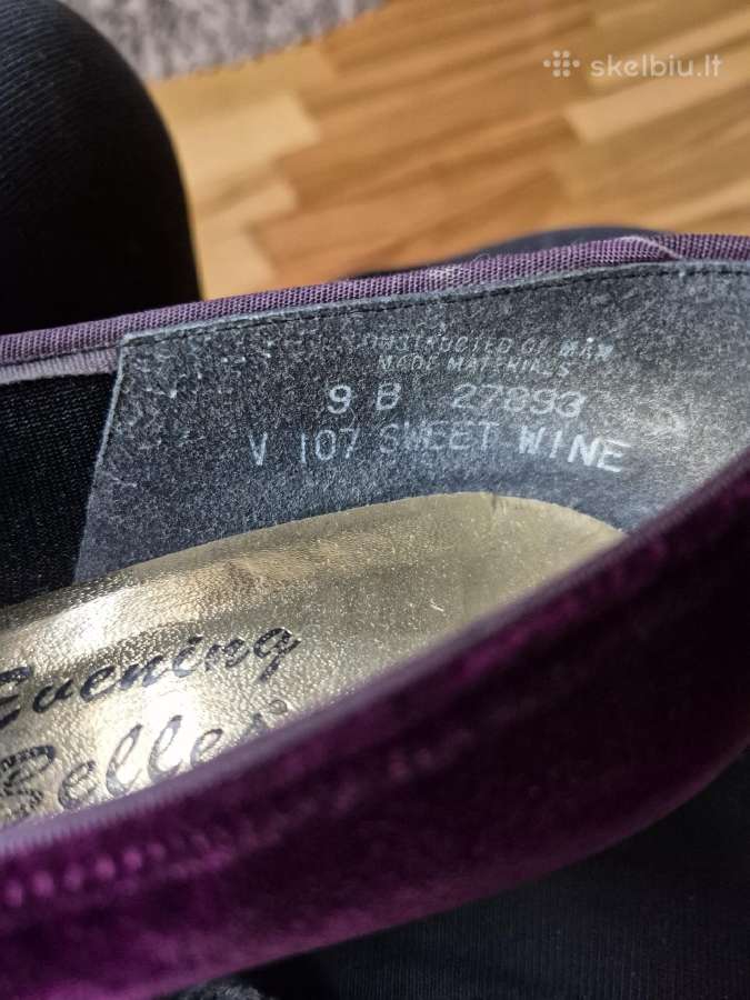 Vintage bateliai aksominiai - nuotraukos Nr. 6