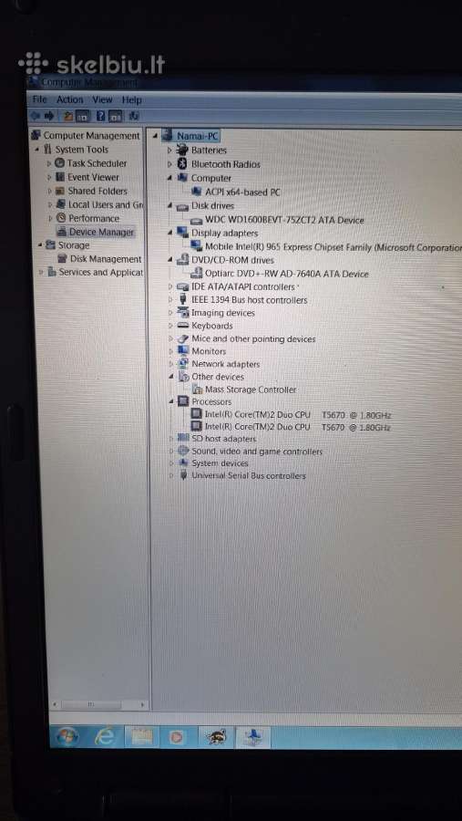 Dell vostro 1510 kolekcinio stovio inspiron 6000 - nuotraukos Nr. 8