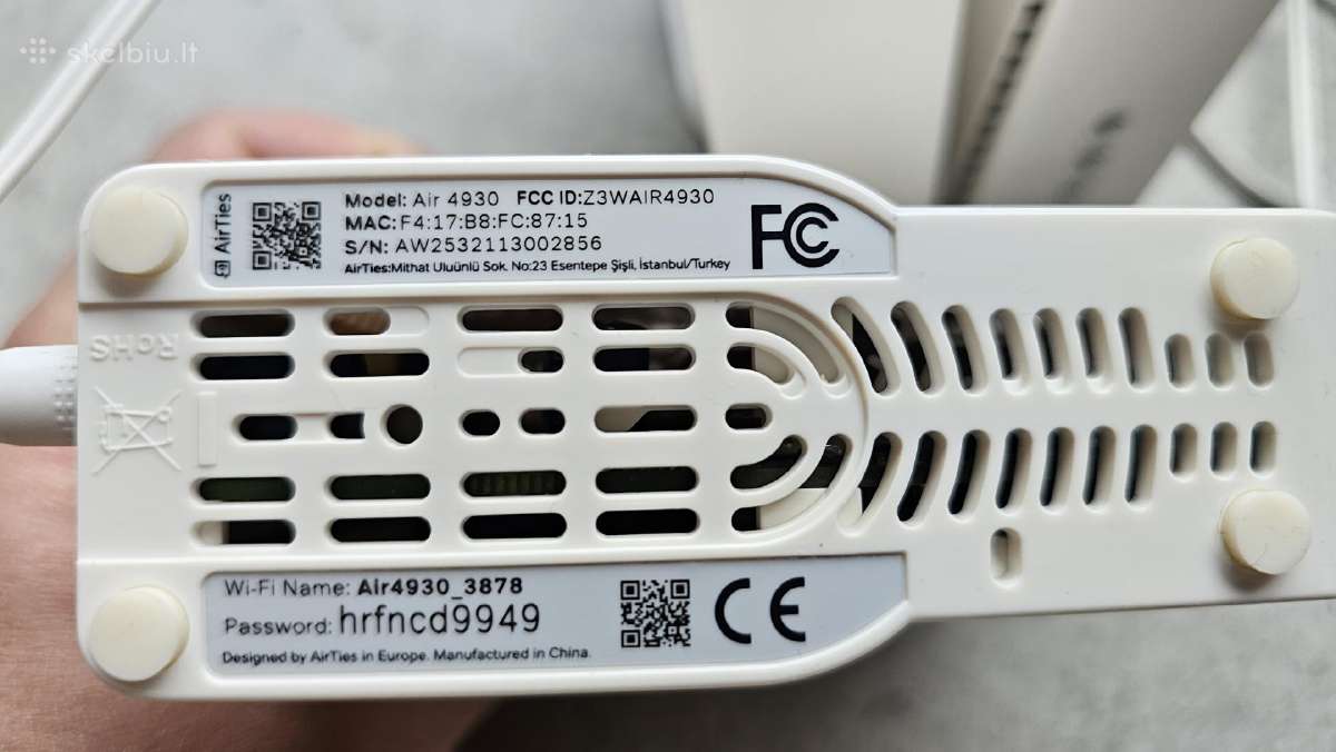 Telia WiFi Airties 4930 3vnt. - nuotraukos Nr. 3