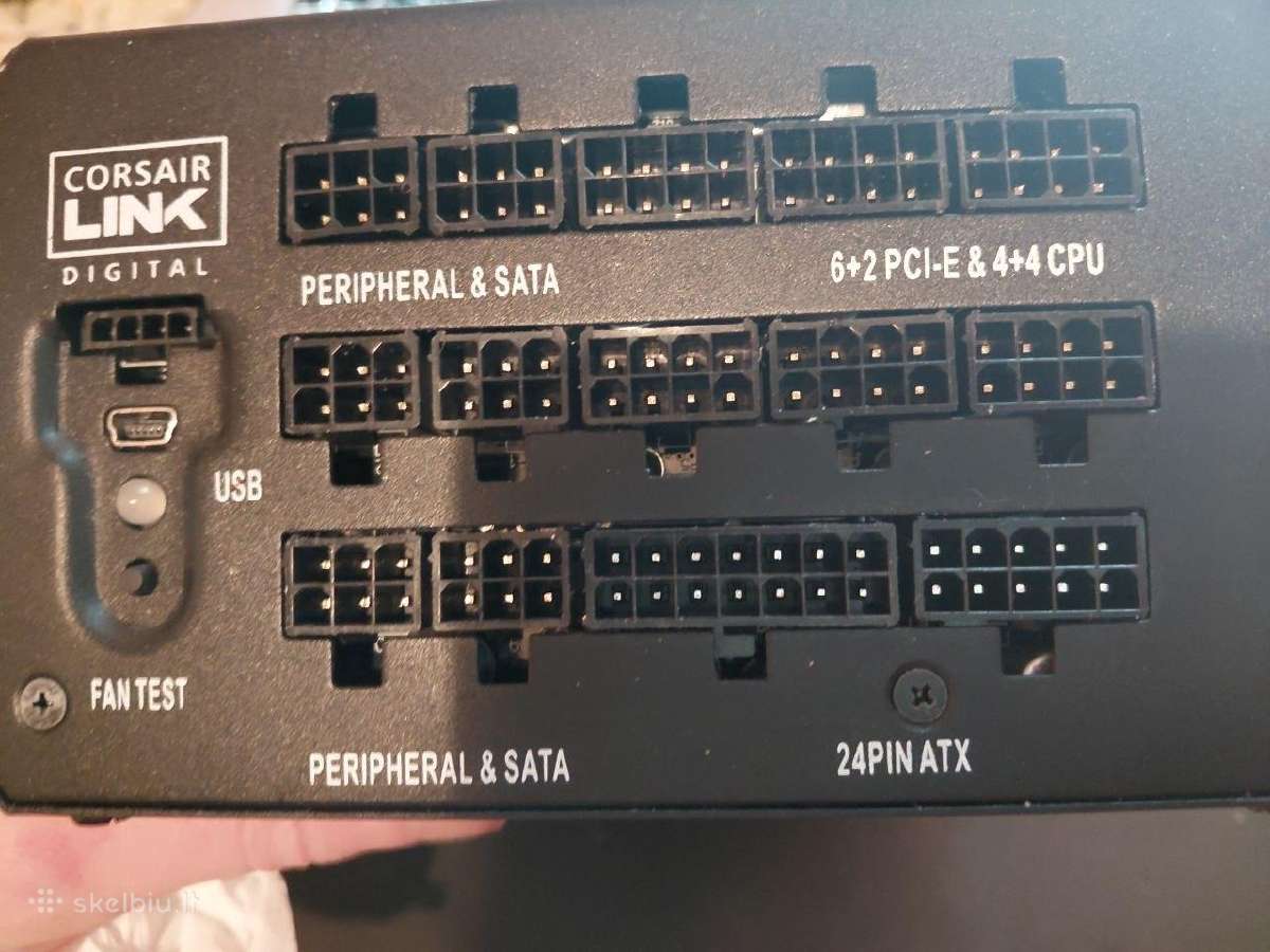 Corsair Hx1000i 1000wmaitinimo blokas - nuotraukos Nr. 2