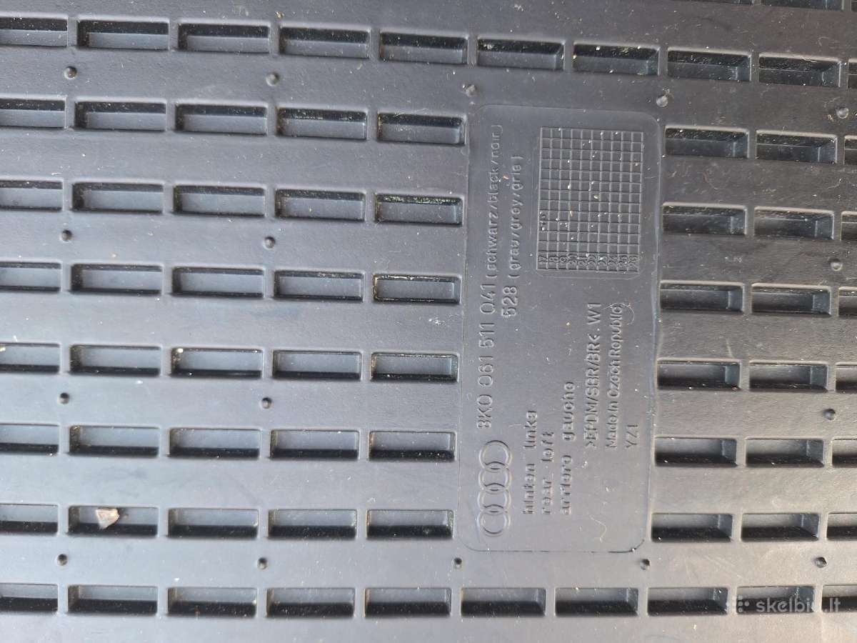 Audi a4 b8, b8.5 originalūs guminiai kilimėliai - nuotraukos Nr. 6