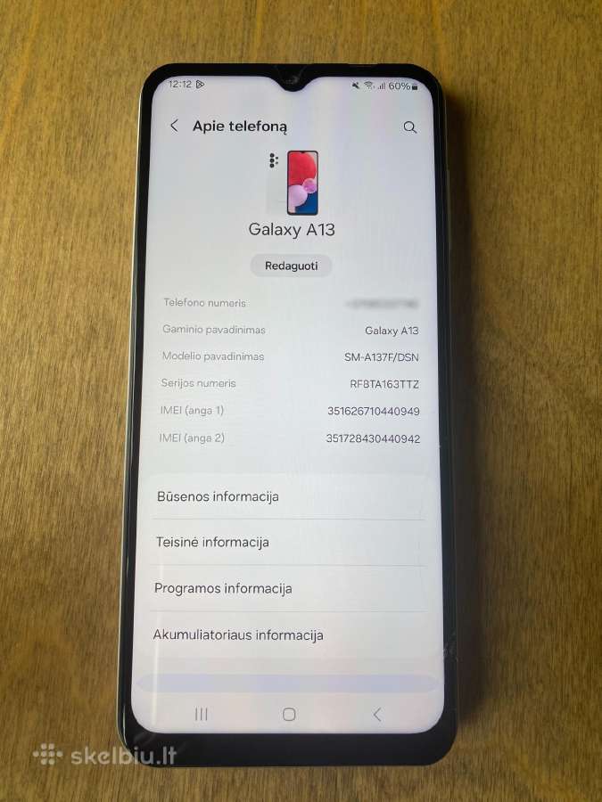 Samsung Galaxy A13 32gb - nuotraukos Nr. 3