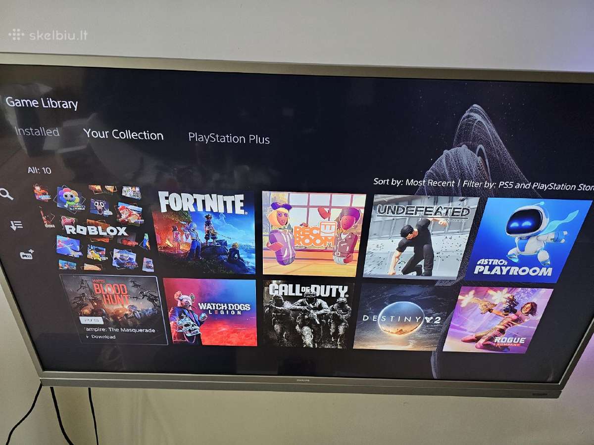 Playstation 5 Disc Black 1ter daug games 2 pultai - nuotraukos Nr. 4