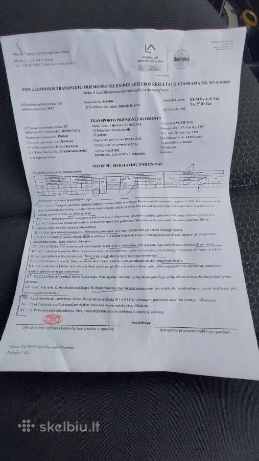 Renault Megane varyklio defektas visa arba dalymis - nuotraukos Nr. 7