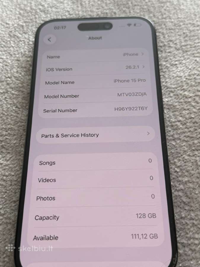 iPhone 15 Pro 128 GB - nuotraukos Nr. 7