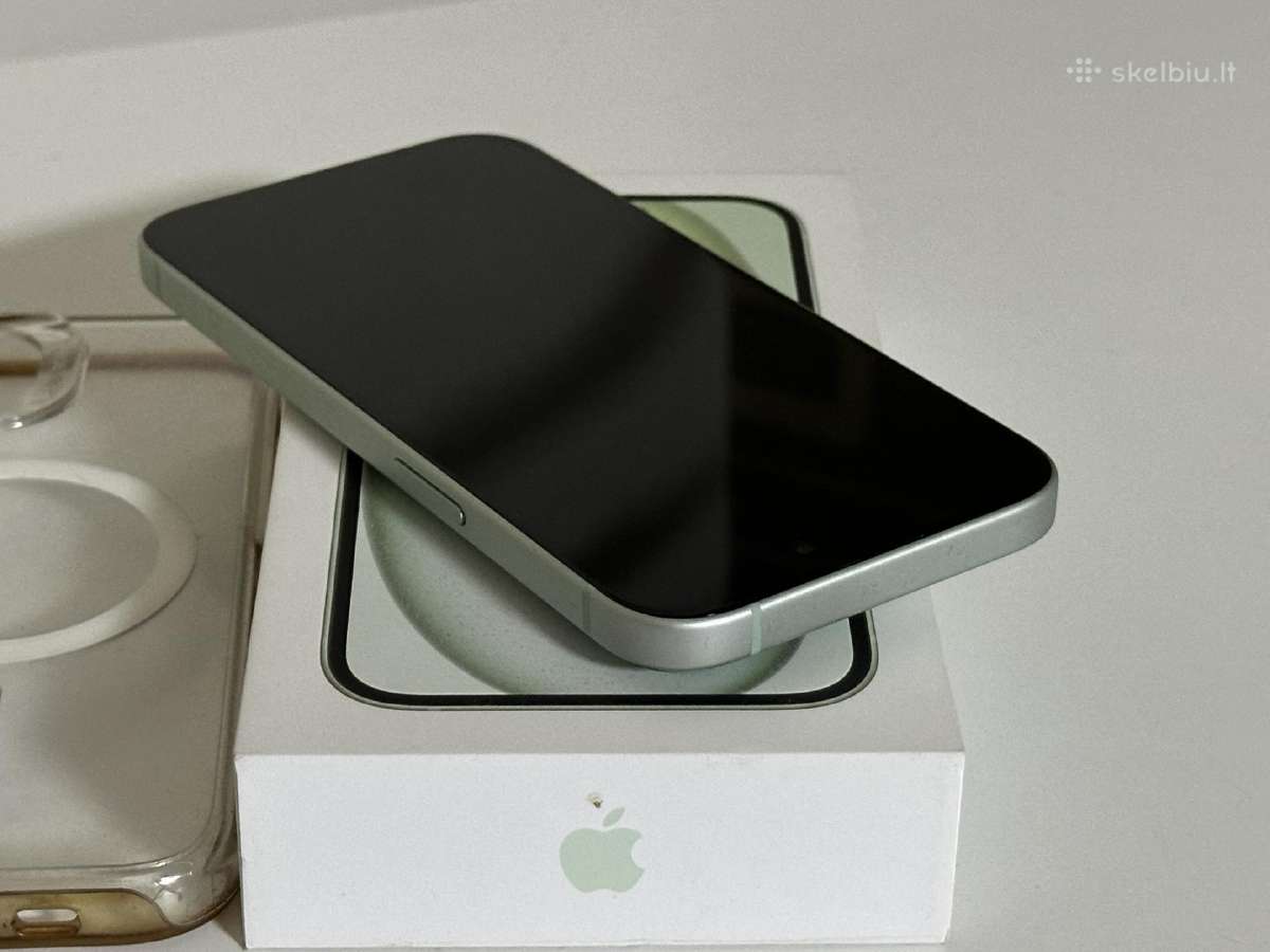 Parduodu iPhone 15 Green 128gb - nuotraukos Nr. 6