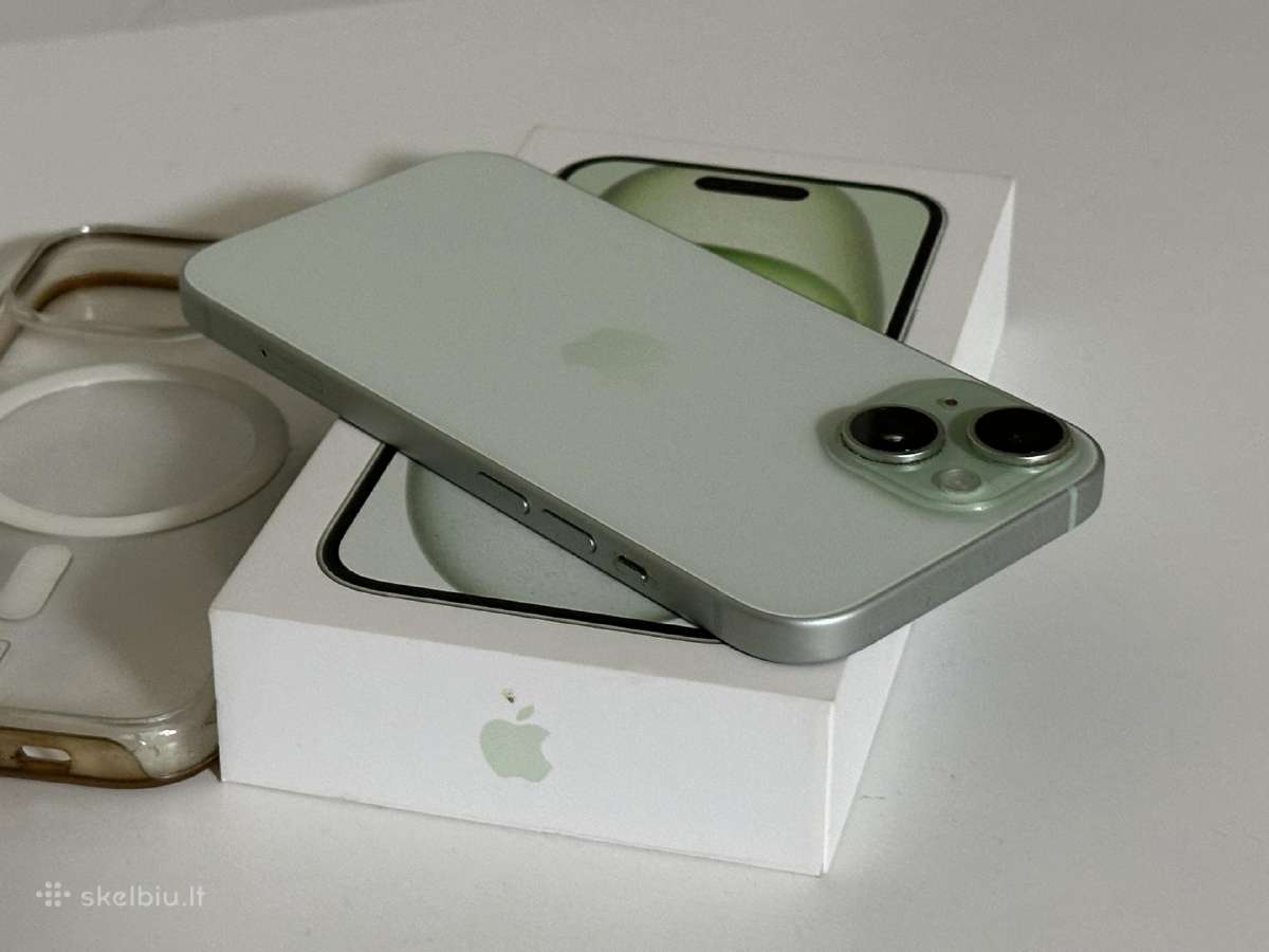 Parduodu iPhone 15 Green 128gb - nuotraukos Nr. 8