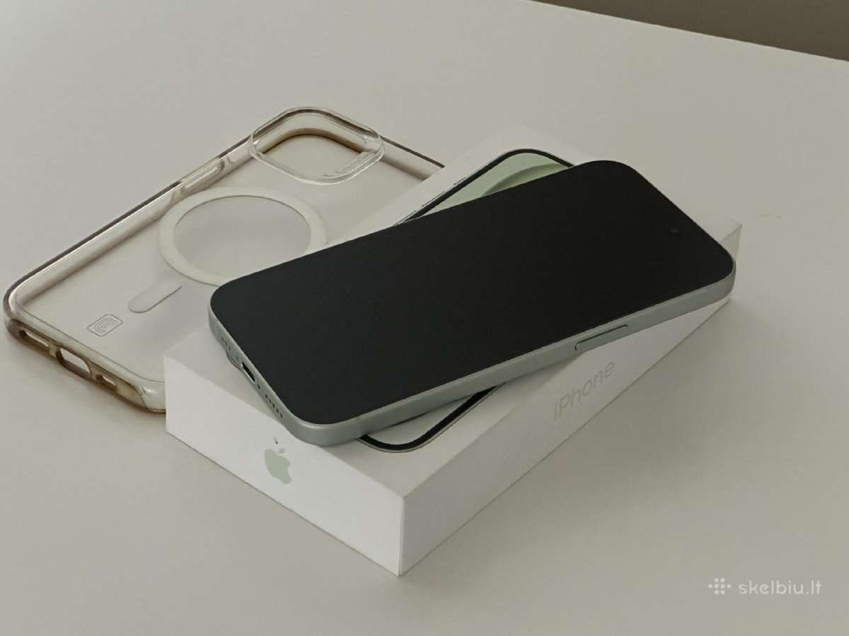 Parduodu iPhone 15 Green 128gb - nuotraukos Nr. 9