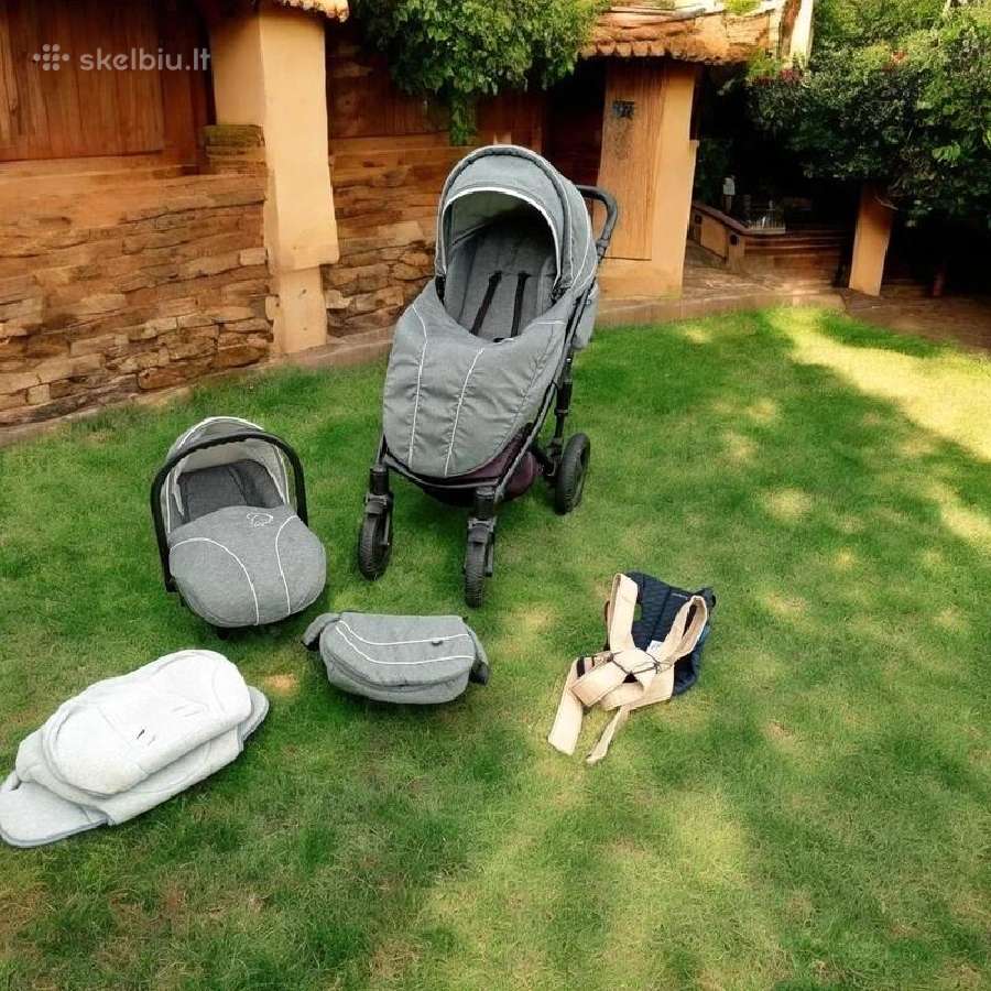 Tutis vežimėlis + Babybjorn nešioklė - nuotraukos Nr. 9