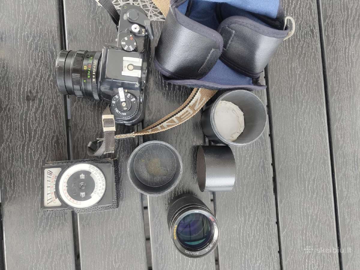 Zenit Pentax fotoaparatai ir kiti foto priedai - nuotraukos Nr. 7