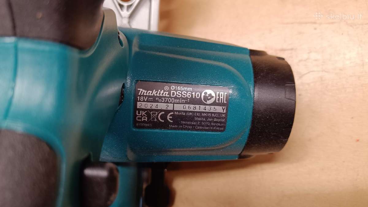 Makita dss610 18v rankinis diskinis pjuklas - nuotraukos Nr. 2