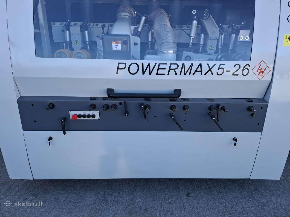 Keturpusės obliavimo staklės Powermax 260 - nuotraukos Nr. 4