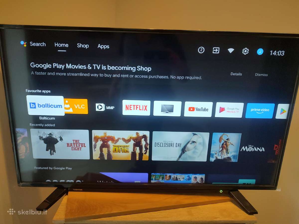 Toshiba 43ua2063dg 43" (108 cm) 4k Uhd Android TV - nuotraukos Nr. 2