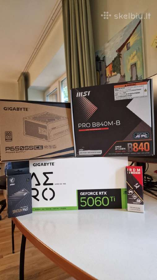 Kompiuteris 32gb RAM, Rtx 5060ti, 1tb SSD, Msi 840 - nuotraukos Nr. 10