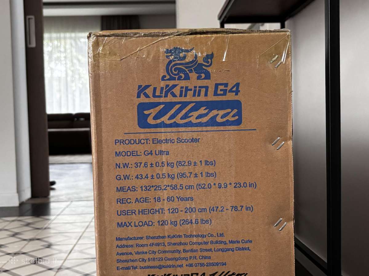 Kukirin G4 Ultra Vilniuje! Su garantija! Naujas! - nuotraukos Nr. 4