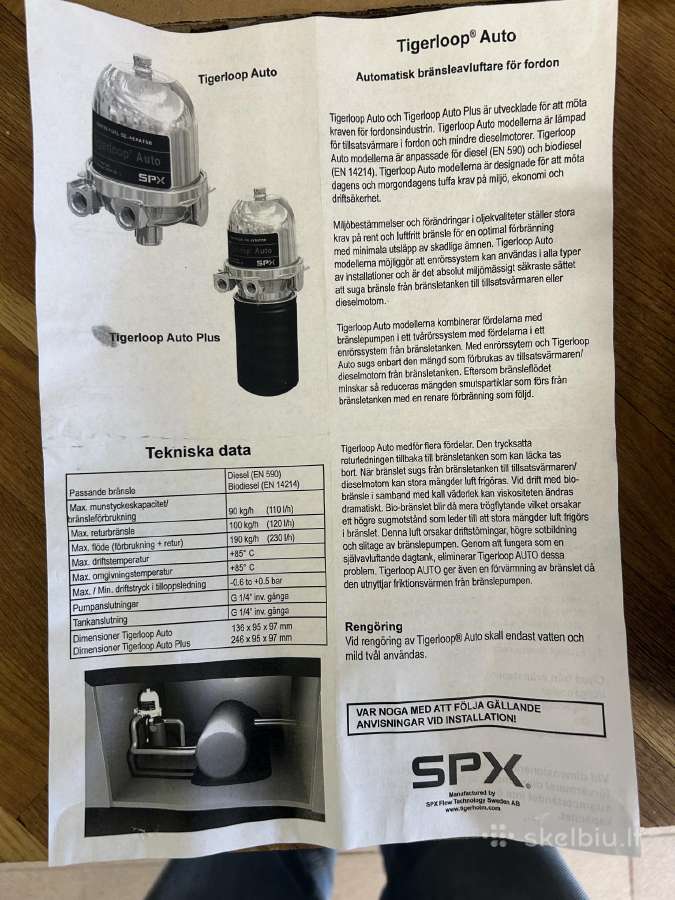 Skysto kuro nuorintojas deaeratorius su filtru. - nuotraukos Nr. 3