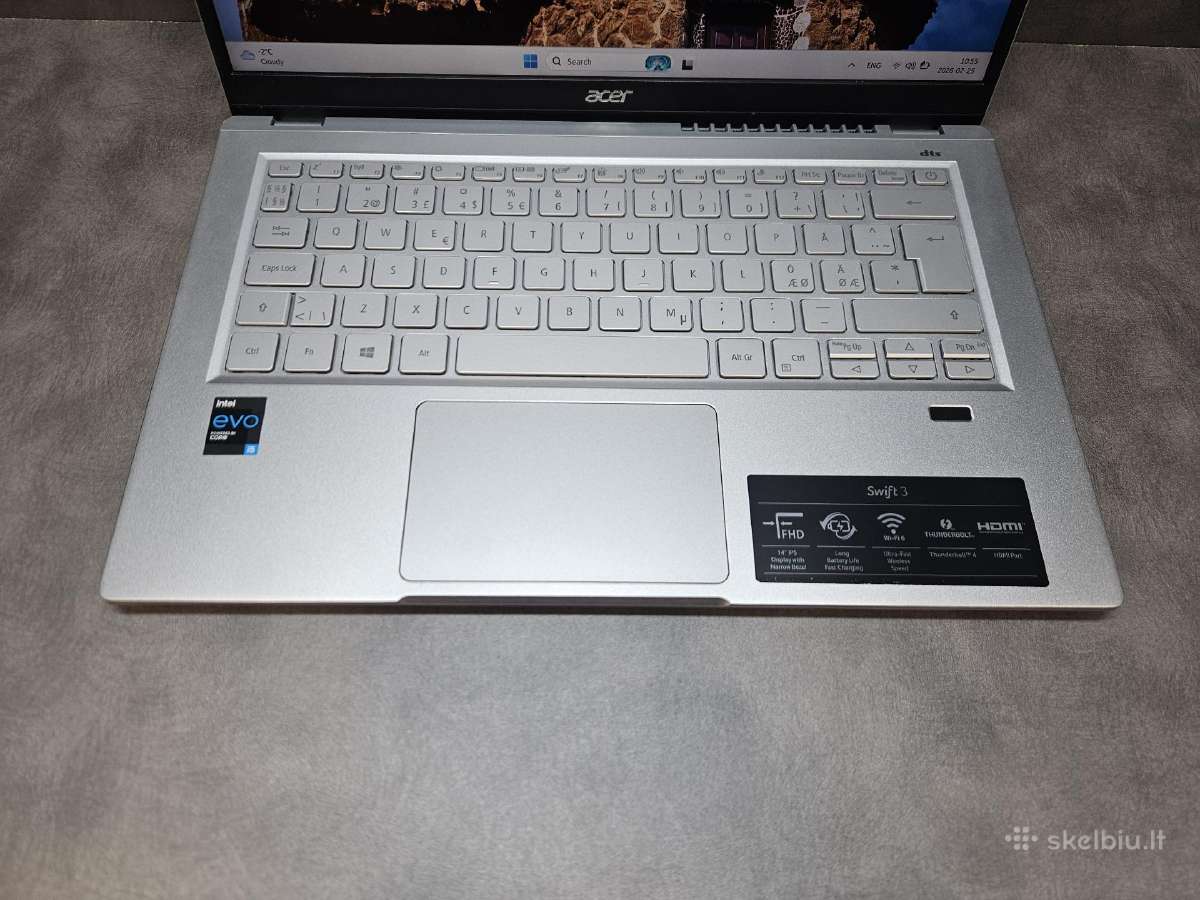 Acer Swift/ i5-1135g7/ 256ssd/ 8ram/ 14.0" Fhd - nuotraukos Nr. 2