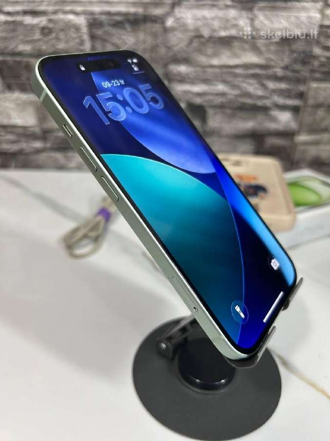 iPhone 15 128gb 80% Mint - nuotraukos Nr. 3