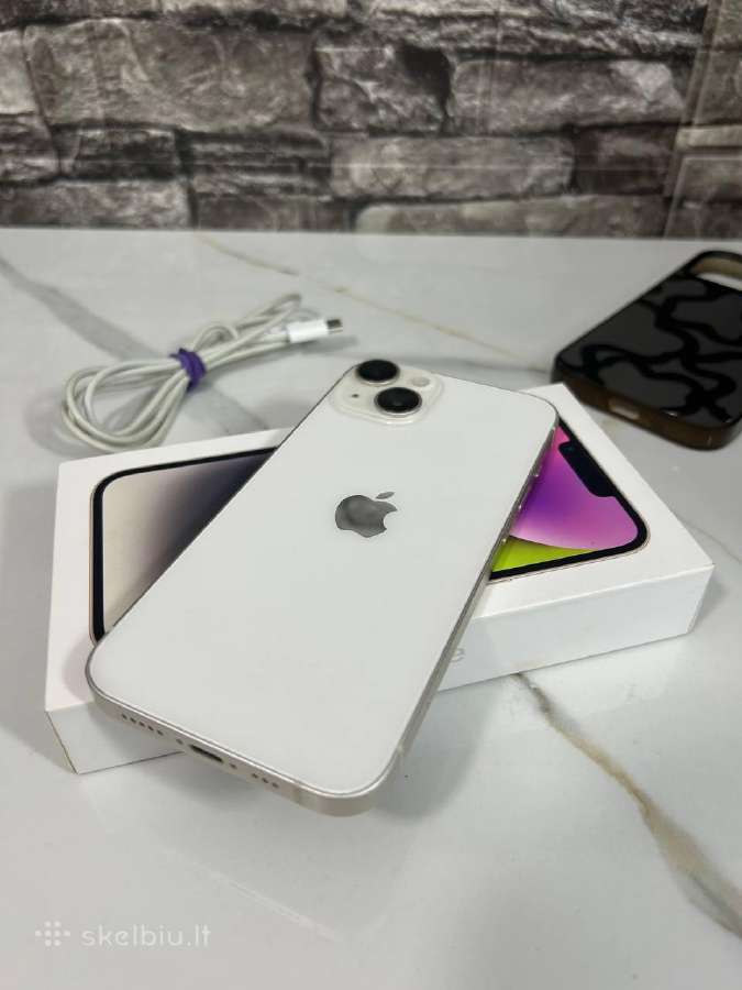 iPhone 14 128gb 80% White - nuotraukos Nr. 5
