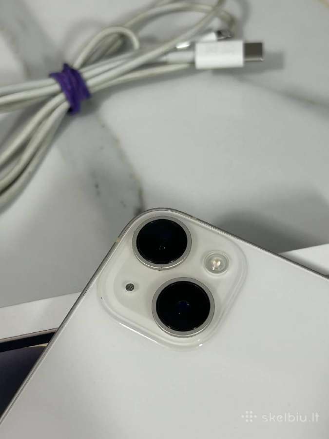 iPhone 14 128gb 80% White - nuotraukos Nr. 6