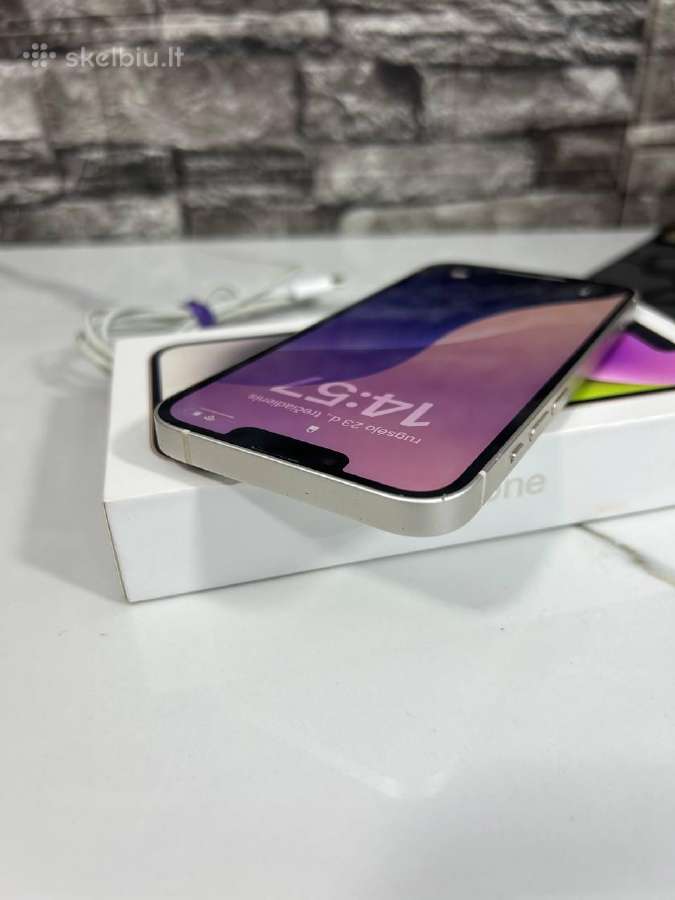 iPhone 14 128gb 80% White - nuotraukos Nr. 4
