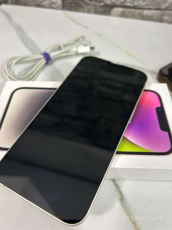 iPhone 14 128gb 80% White - nuotraukos Nr. 9