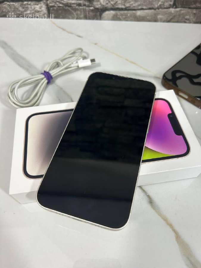 iPhone 14 128gb 80% White - nuotraukos Nr. 10