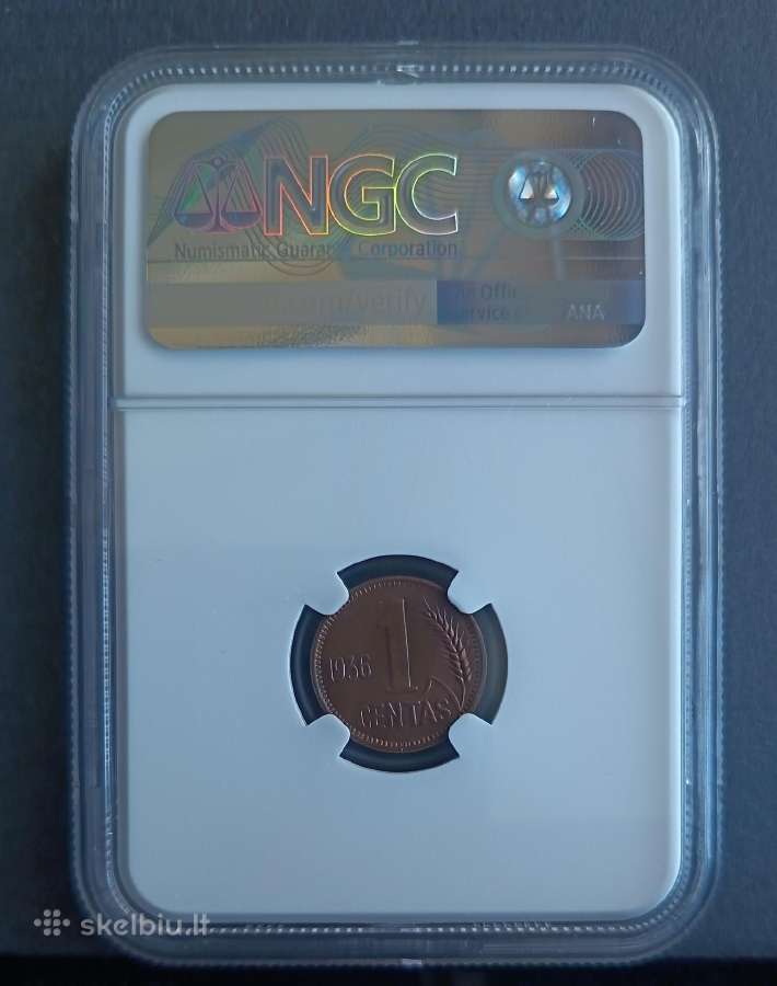 1 centas 1936 metai Ngc / Ms 64 Bn - nuotraukos Nr. 4