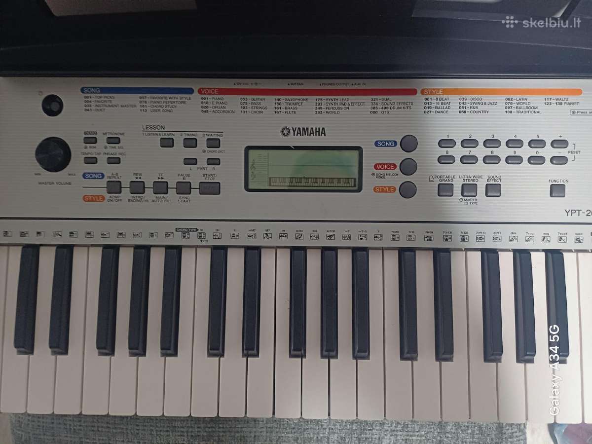 Elektrinis sintezatorius Yamaha - nuotraukos Nr. 2
