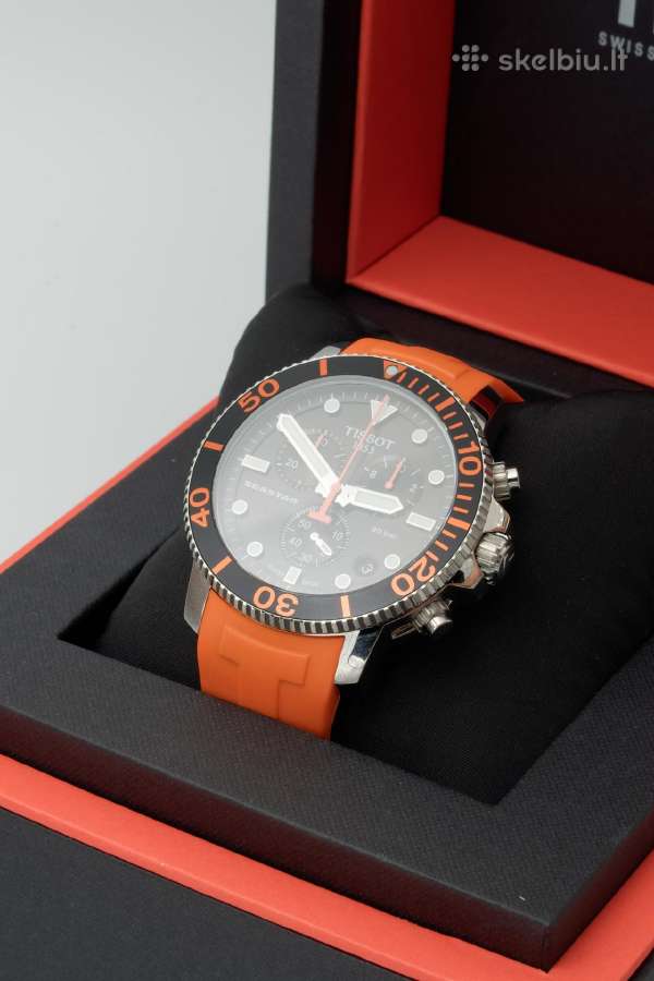 Naujas Laikrodis Tissot Seastar 45.5 mm 30 Atm - nuotraukos Nr. 2