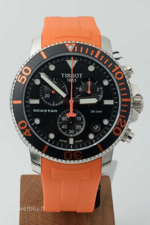 Naujas Laikrodis Tissot Seastar 45.5 mm 30 Atm - nuotraukos Nr. 5