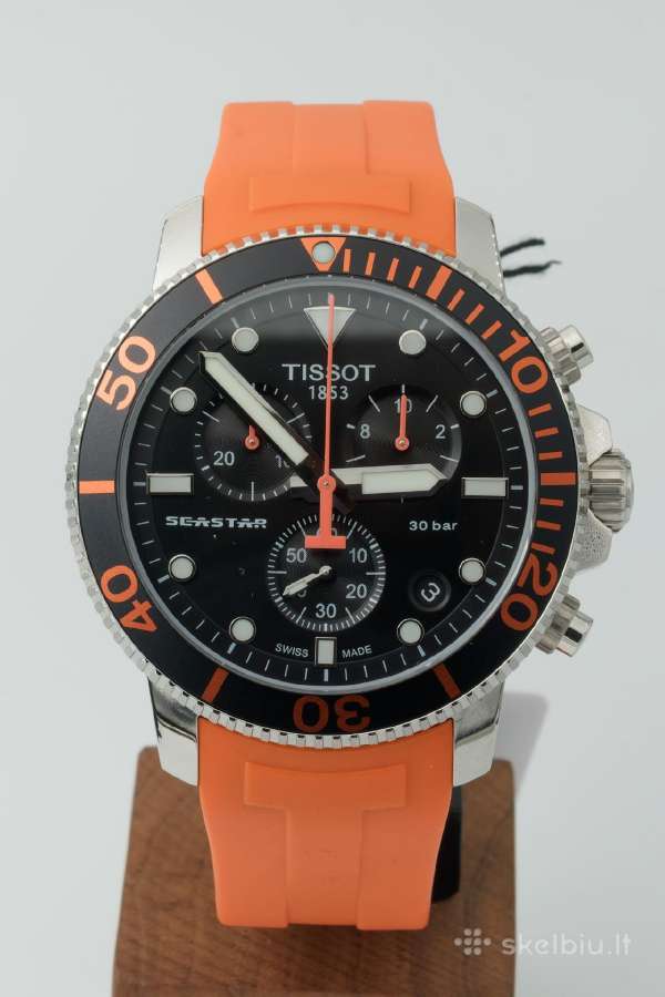 Naujas Laikrodis Tissot Seastar 45.5 mm 30 Atm - nuotraukos Nr. 7