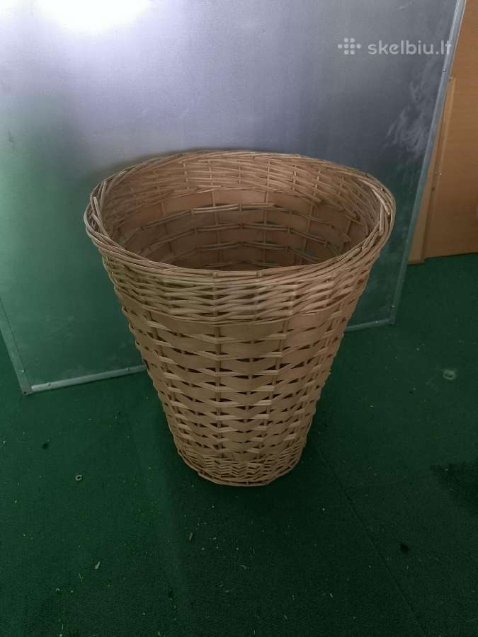 Large vytelių pintinė / krepšys (55 cm aukštis) - nuotraukos Nr. 2