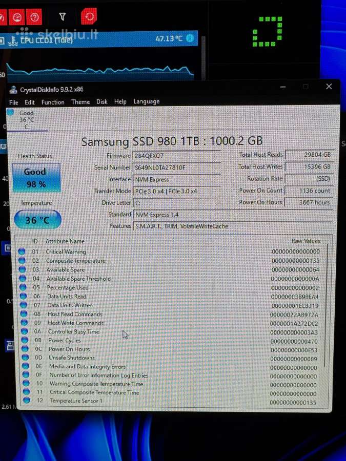 Ryzen7 7800x3d + Rtx 4070 + 32gb + 1tb - nuotraukos Nr. 6