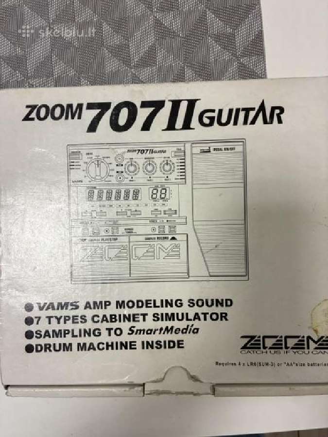 Gitaros efektų procesorius Zoom 707 II Guitar (su - nuotraukos Nr. 2