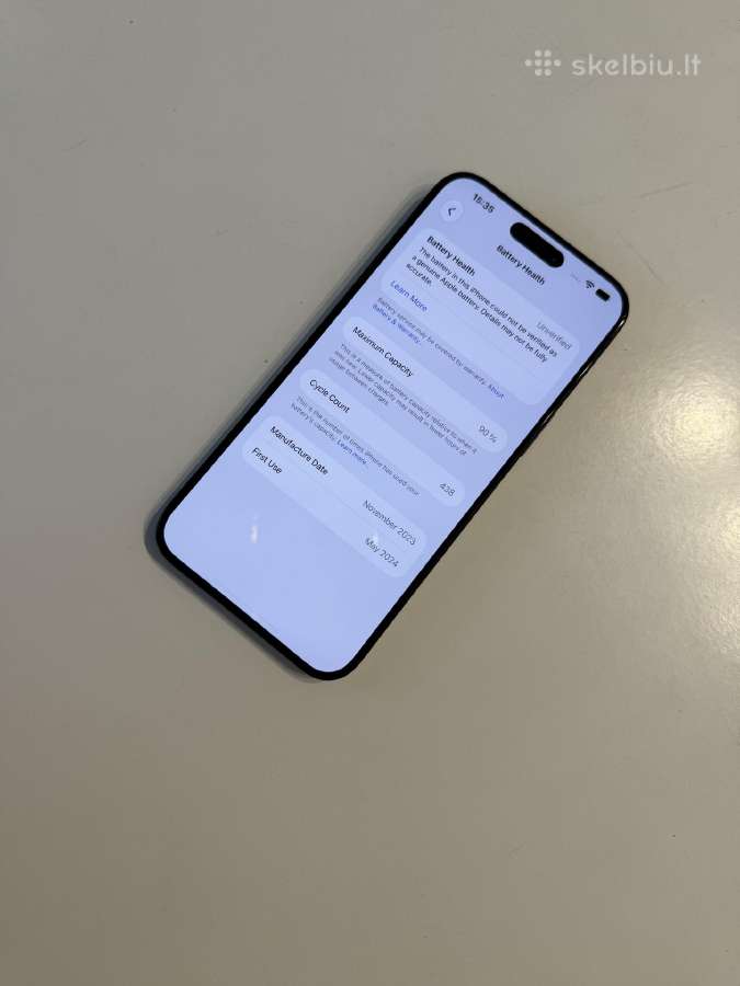 Apple iPhone 15 pro max 512gb blue titanium 90% - nuotraukos Nr. 2