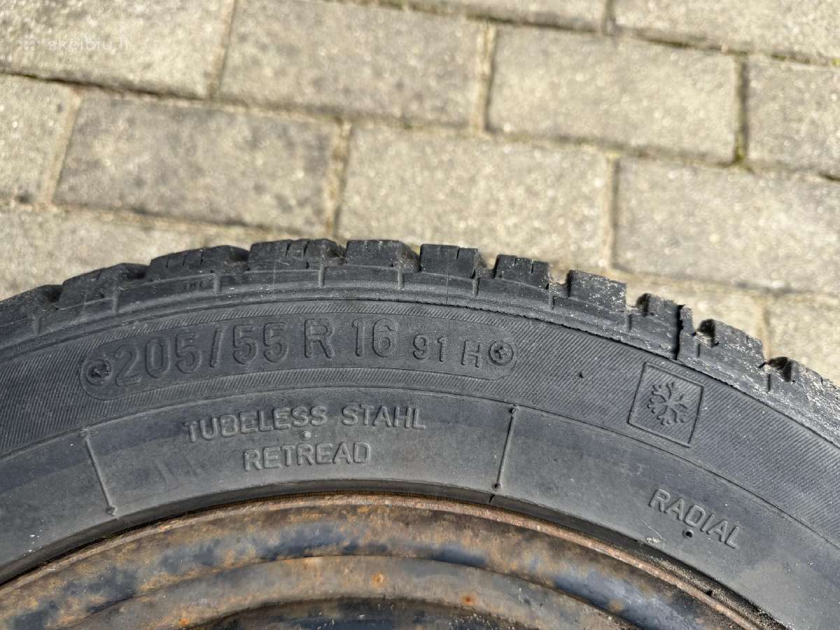 Žieminės padangos 205/55 R16 su ratlankiais - nuotraukos Nr. 4