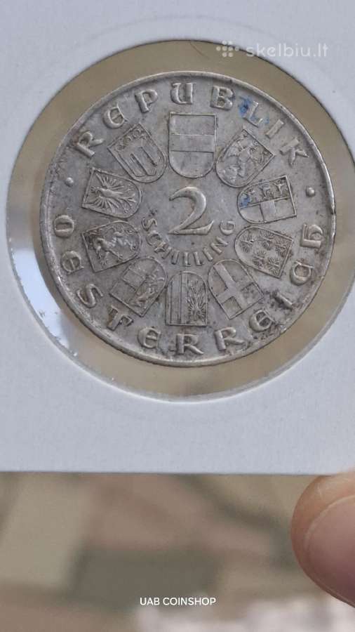 Austrija 1930 2 šilingai sidabras - nuotraukos Nr. 6