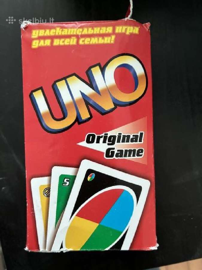 Klasikinis kortų žaidimas Uno originalas - nuotraukos Nr. 2