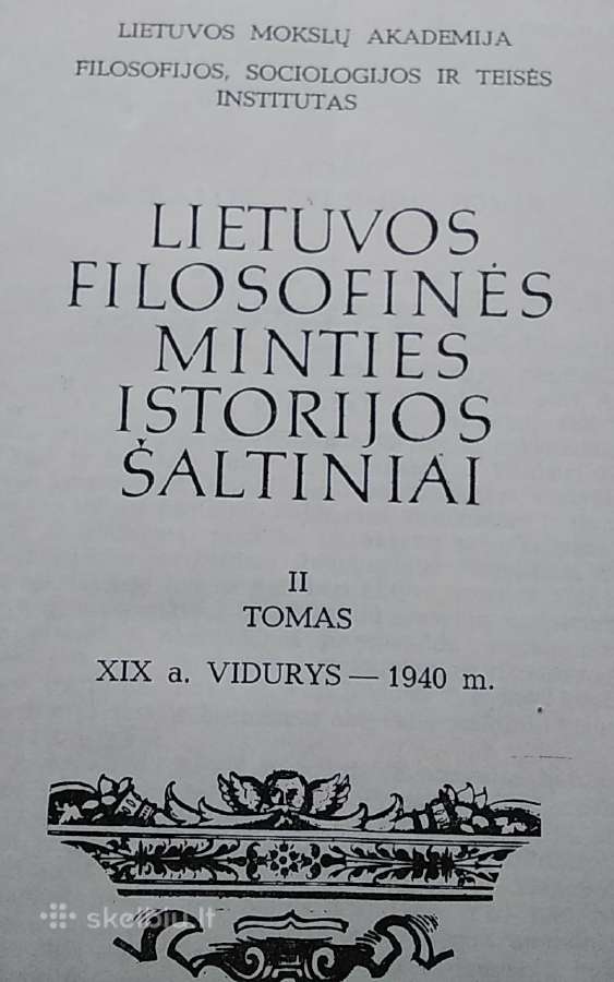 Lietuvos filosofinės minties istorijos šaltiniai 2 - nuotraukos Nr. 3