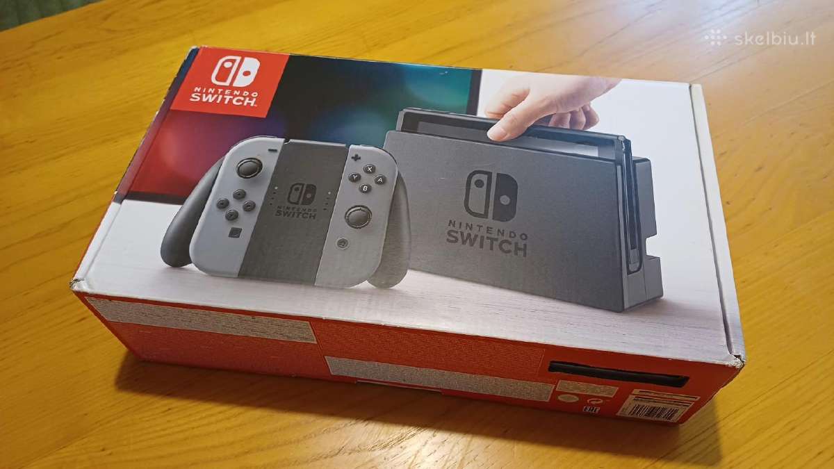 Nintendo Switch + 2 kontroleriai + priedai - nuotraukos Nr. 2