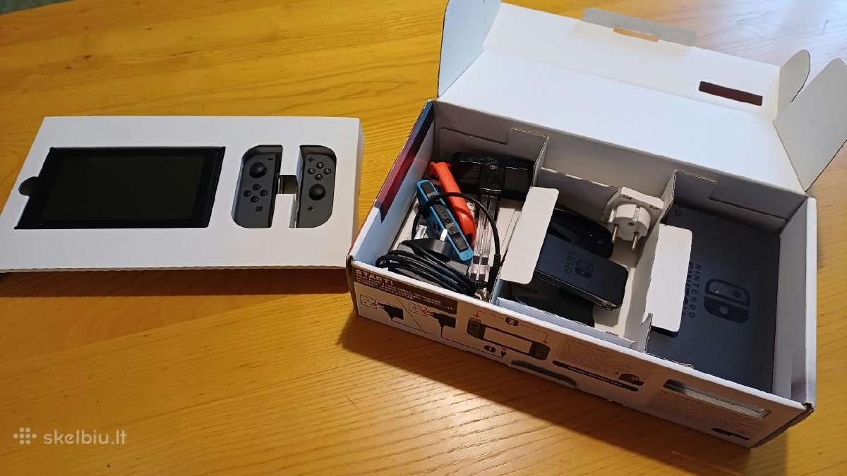 Nintendo Switch + 2 kontroleriai + priedai - nuotraukos Nr. 4