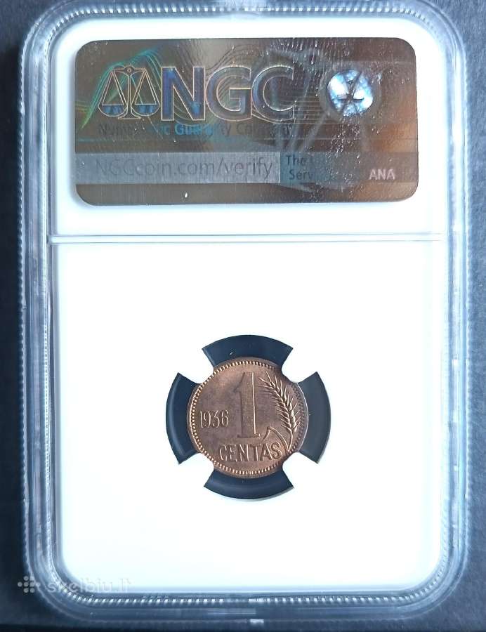 1 centas, 1936 m. Ngc / Ms 64 Rb - nuotraukos Nr. 2