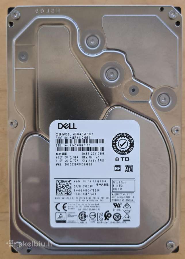 3.5" Sata HDD 4tb 5tb 6tb 8tb 10tb 12tb 14-32tb - nuotraukos Nr. 15